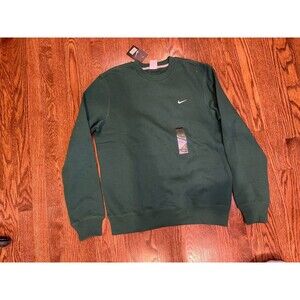 Nike Sweatshirt Mens Green M Crewneck Athletic Dept Swoosh Pullover 341570-010